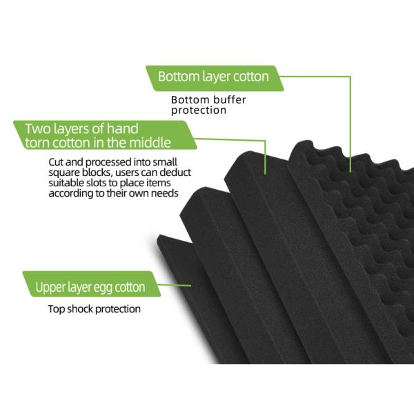 EA-2620H Plastic Tool Storage Case 295x266x142mm Customizable