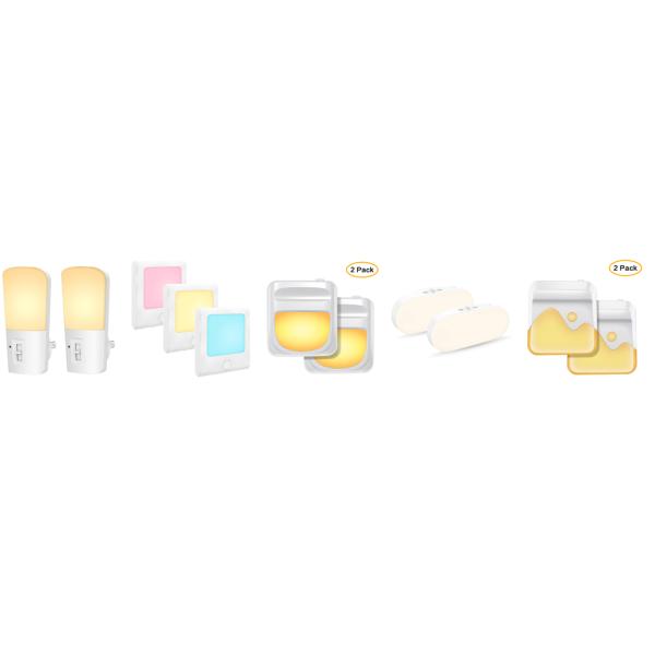 Plug in LED Night Lights - Night Lighting Lamp, Automatical Dusk to Dawn Photocell Sensor