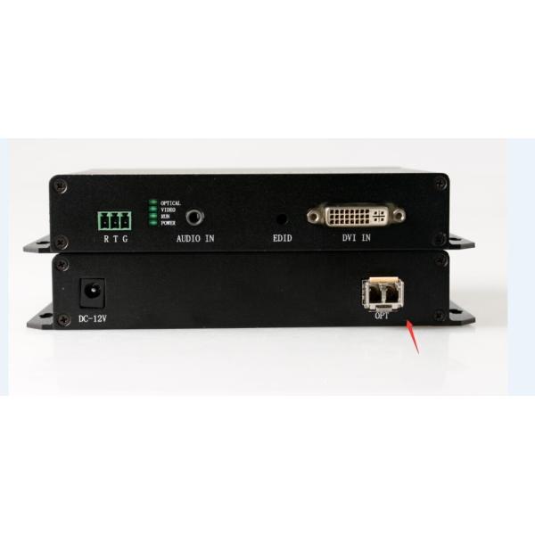 4channel ROHS DVI To Fiber Converter DVI Transmitter & Receiver With 4ch Reverse Data