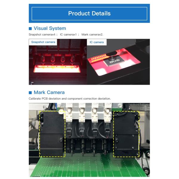 CHM-551 Automatic Pick And Place Machine With Mounting Speed 11500CPH