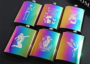 China Seven Color Stainless Steel Household Items Portable Outdoor Hip Flask on sale