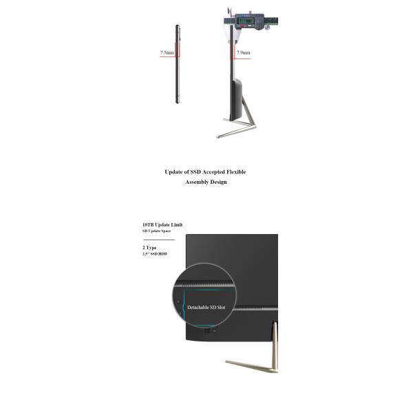 1900*1080 HD Graphics All In One Gaming Pc , Office Monoblock Business AIO PC