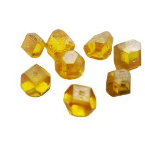 Yellow Rough Lab Grown Diamonds Hpht 3mm 3.5mm 4mm 4.5mm 5mm