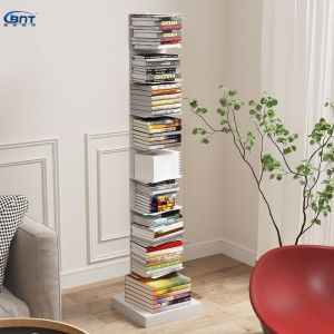 Home Metal Multi Level Bookshelf Simple Invisible Bookcase