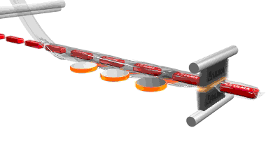 SGS 380V Bread Wrapping Machine , 3.4Kw Horizontal Flow Pack Machine