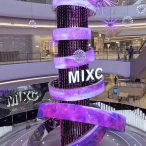 Outdoor 360° Cylinder LED Display Screen 3.91mm Pitch Full Color