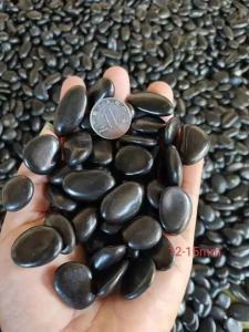 China Black Decorative Pebble Stones  2-3cm on sale