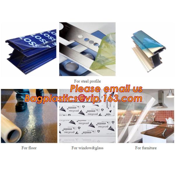 Clear Professional Marble PE Plastic Protective Films/Foils/Tapes Rolls, Self Adhesive Protective Film For Plastic Panel