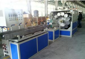 Quality PVC Braided Fibre Reinforced Hose Plastic Extrusion Line / Soft Pipe Making Machine for sale