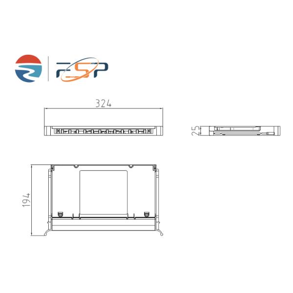 LC Type 96 Ports Fiber Patch Panel for Network FTTH Distribution in Data Center ODF