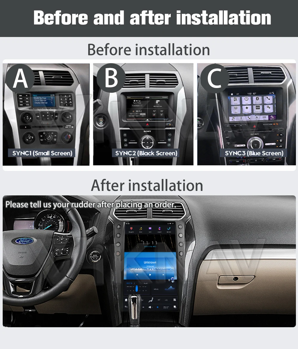 Viknav 13.6 inch Car Radiio Android 2016 Ford Explorer Radio Multimidia Radio GPS Navigator