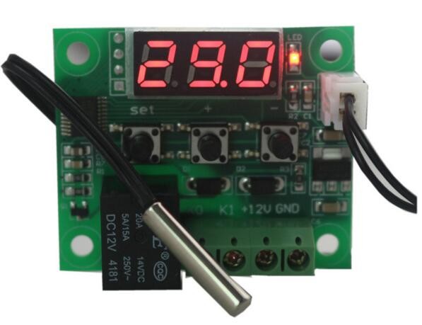 DC 12V heat cool temp thermostat switch temperature controller Miniature thermostat temperature control switch panel