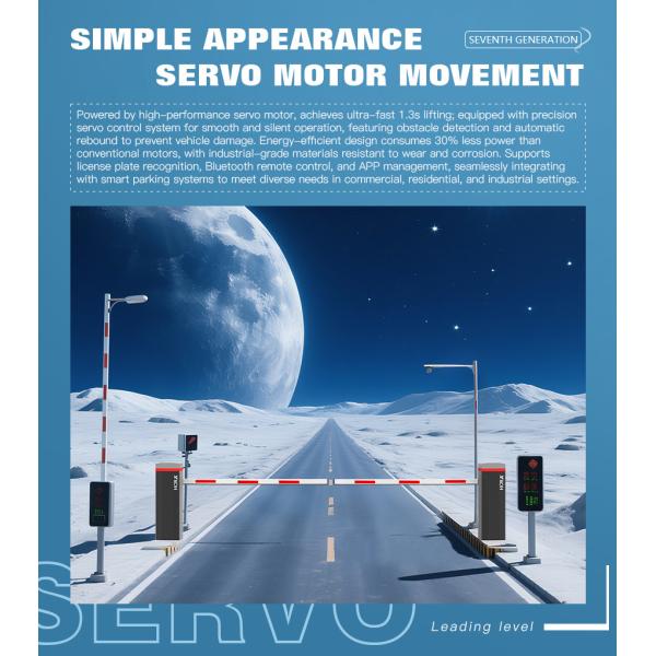 HCW Brushless Motor Car Parking Access Control Barrier Gate with Telescopic Arm and Remote Control