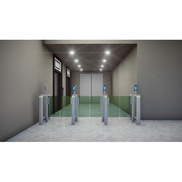 DC Brushless Motor Slim Speed Gate Turnstile Security Doors 0.2 Second