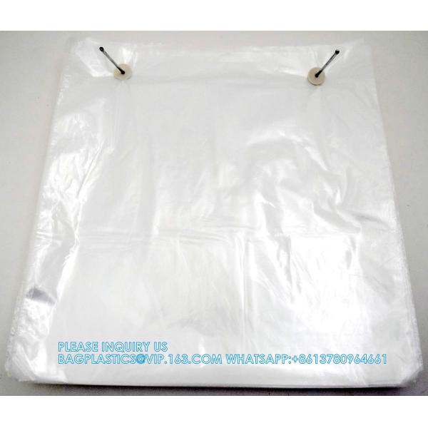 Recycle Large Capacity Durable 8/10/20 Lb Ice Bag Set Pack Ldpe Plastic Wicket Ice Cube Bags Packaging