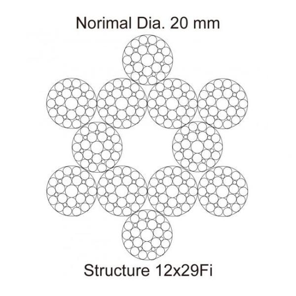 Breakage Tension 250kN Braided Pilot Wire Rope Transmission Line Stringing 12 Strands
