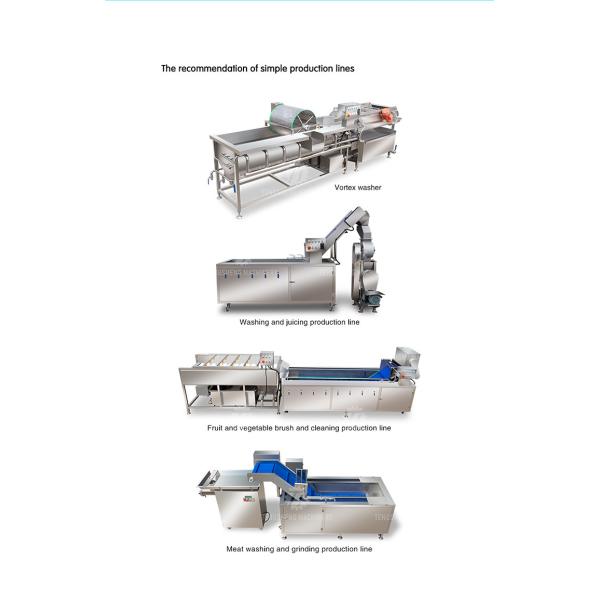 Automatic Vegetable And Fruit Production Line Selection Cutting And Washing Machine