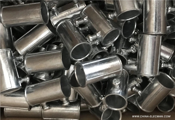 IEC 61386 Zinc Conduit Coupling EMT Set Screw Connector EMT To EMT Type