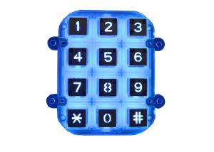 Quality Panel Mount 12 Keys Metal Mechanical Keyboard Zinc Alloy IP65 For Access Entry Kiosk for sale