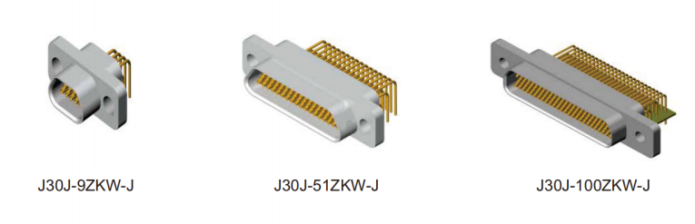 74 Pin Right Angle Micro Rectangular Connector with Metal Casing for PCB Mount Applications