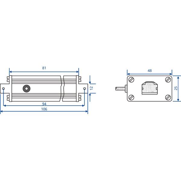 Ethernet Serial Interface Converters Protector Metal Housing With Superior Sealing