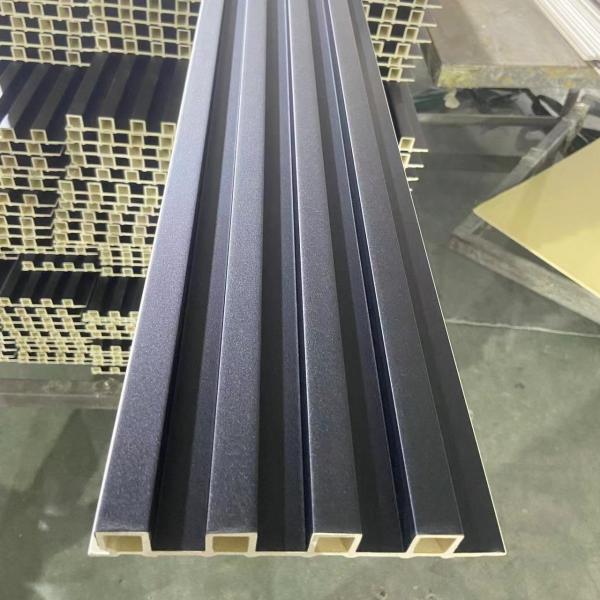 Eco Friendly WPC Indoor Wall Cladding Fluted Wall Panel Interior Decoration