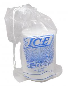 Quality 8Lb 10Lb 20Lb Reusable Ice Bags With Cotton Drawstring Closure for sale