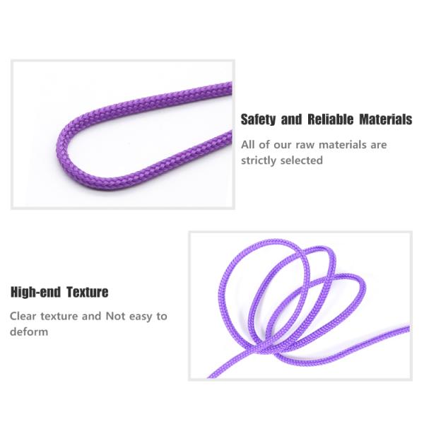 5mm Reflective Rope Leash Blue Double Braided In Luggage Clothing Apparel Textiles Shoelaces