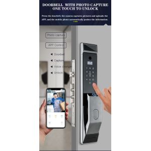 Office Door Smart Lock S914MAX Fingerprint Tuya APP Password RFID Card with HD