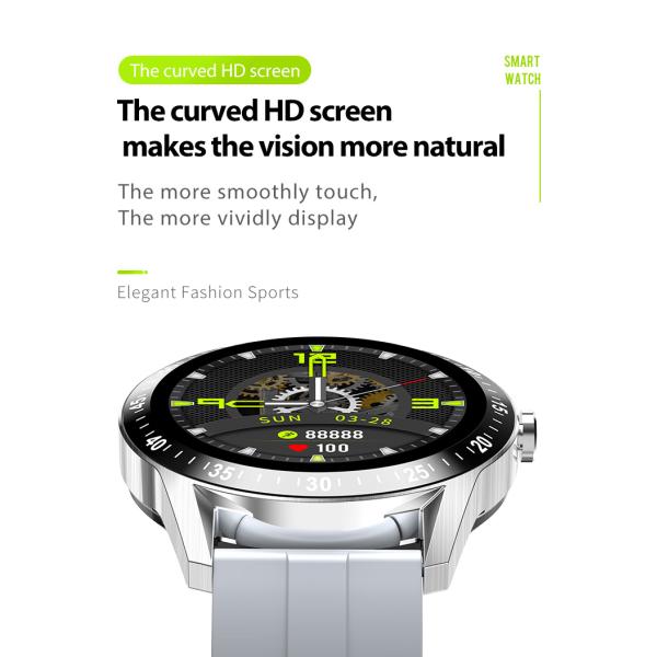 230mAh PHY6202 Round Screen Smartwatch With Bluetooth Calling BLE3.0