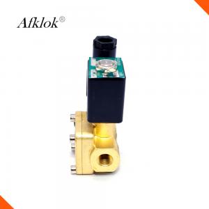 China Brass High Pressure Solenoid Valve Pilot Type Normally Closed AC220V AC110V on sale