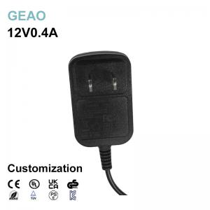China 12V 0.4A Wall Mount Power Adapters Safe Electric For Tv / Dvd on sale