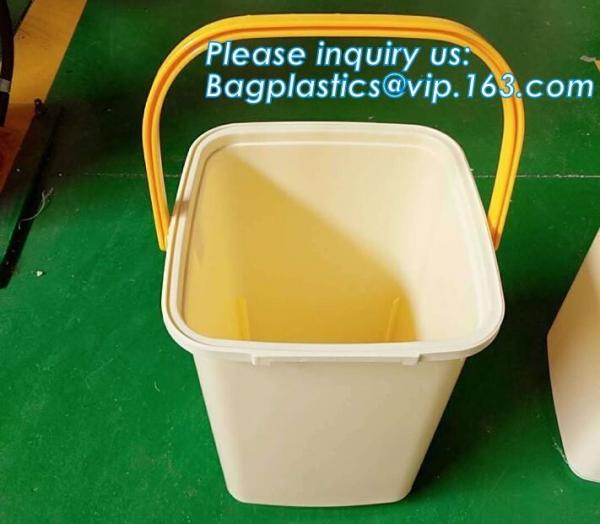 10L Clear Household Reusable Stack Plastic Storage Boxes, Transparent Household Handled PP Storage Box Plastic Boxes pac
