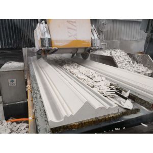 PLC Control System 3000x1400mm Worktable Automatic Linear Stone Profiling