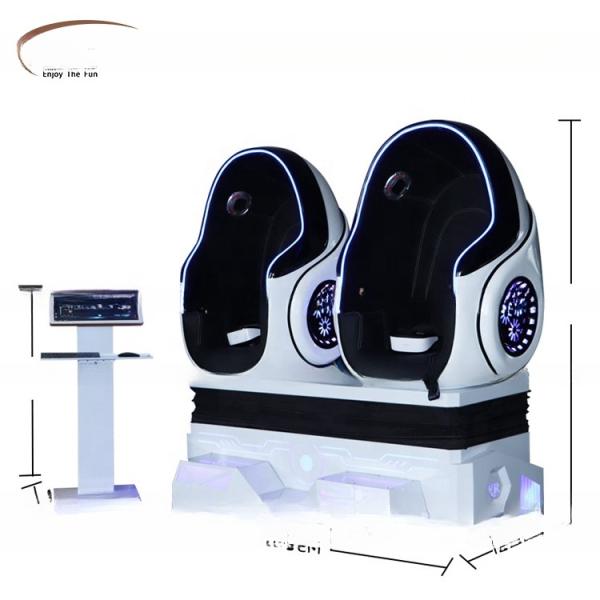 Dreamland 9D VR Game Roller Coaster Simulator 2 Seat 9D VR Egg Chair Virtual Reality VR Cinema