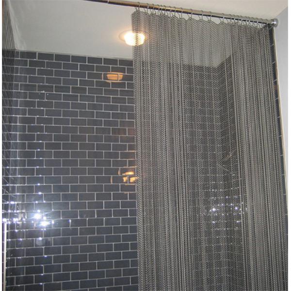 Decorative Stainless Steel Chainmail Ring Mesh Curtains Building Facades