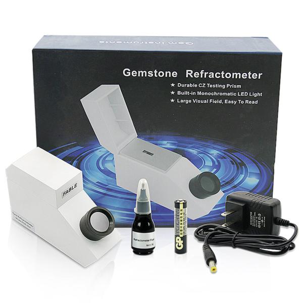 Refractive Index Equipment Built In LED Light 0.003 Accuracy Gem Refractometer