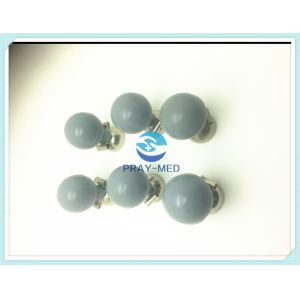 Pediatric Reusable ECG Electrodes Nickel Metal Material 6 Pcs / Set