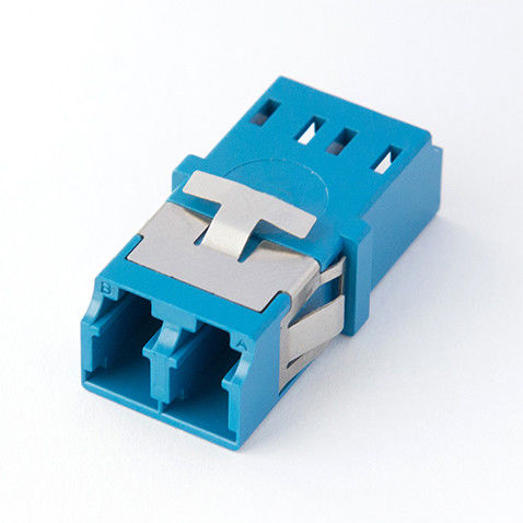 LC One Piece Integrated Fiber Optic Adapter Blue Color Apply To Ethernet Network