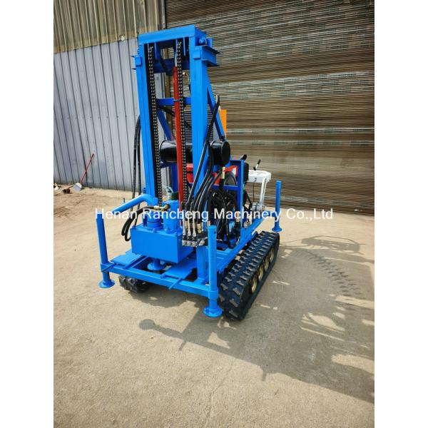 Rubber Crawler Mounted Portable Water Well Drilling Machine 150m Depth 50mm Drill Dia