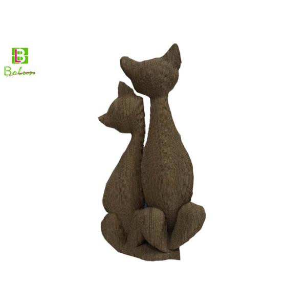 Recycle Visual Retail Display Props Giant Cat Craft Paper For Merchandising