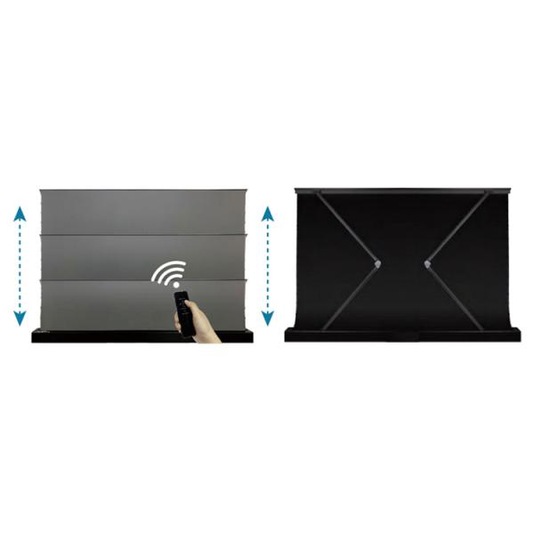 Electric Floor Rising Alr Screen 120 Inch Long Throw Projector Screen