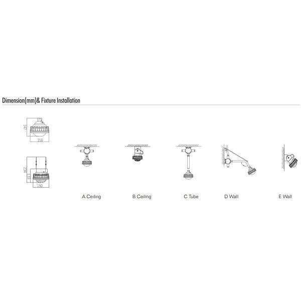 EX Certificate Explosive Proof Led Light Hazarous Area Explosion Proof Led Fixtures
