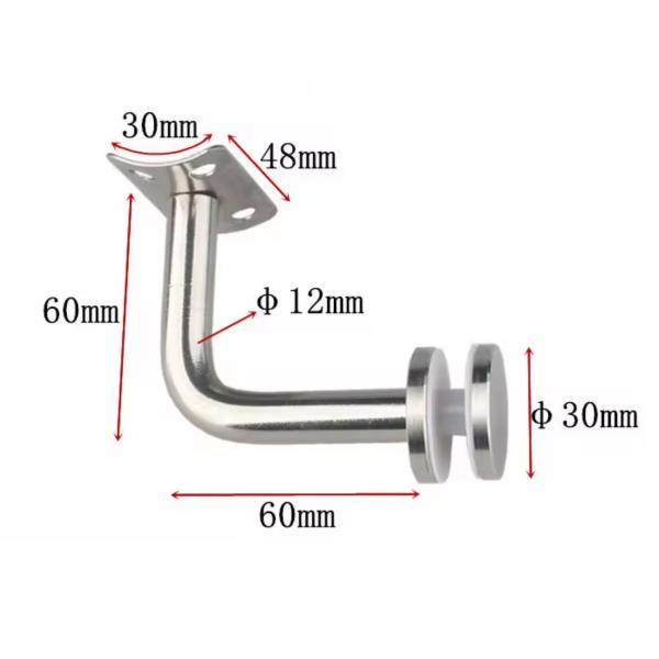Wall Mounted Handrail Bracket Circular Pipe