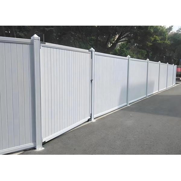 PVC Privacy Fence White Vinyl Fencing House Fence Outdoor Plastic Garden Fence