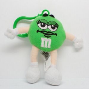 Quality M&amp;M’ Character Green Keychain Plush Toys for sale