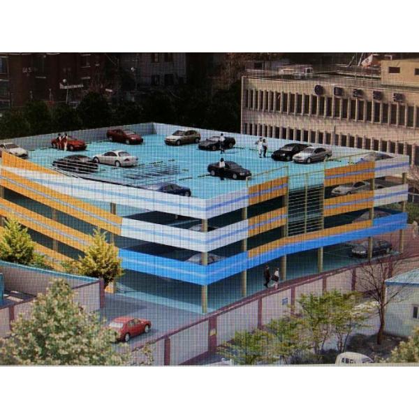 Multi Floors Steel Frame Car Parking Structure Q235B Q355B