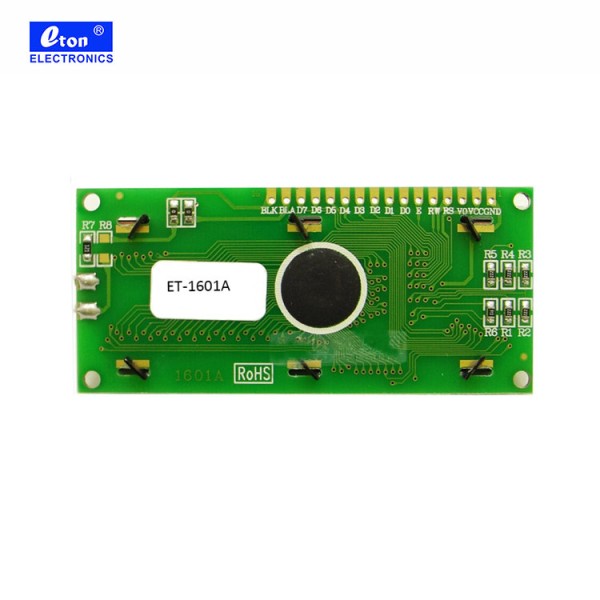 128x64 Resolution TFT LCD Display Module 80x36MM with 16x1 Yellow Green Characters and 1601 LED Backlight Option