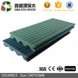 Quality Insect Proof 150mm WPC Decking Boards Solid Wood Plastic Composite Without Nail for sale
