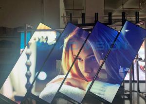 High Definition Indoor Video Poster LED Display Lightweight Aluminum Front Service
